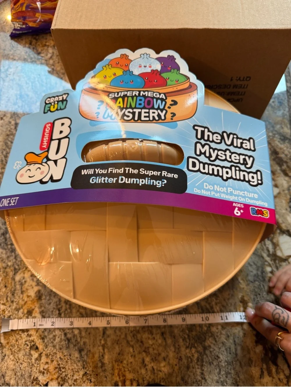 *VIRAL RARE* GIANT MEGA DUMPLING Rainbow Mystery Squishy Bun Dumpling 8LB ! - Picture 2 of 9